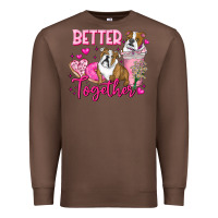 Chestnut Be Mine Valentine Dog Premium Sweatshirt - CowhideDigitalArt