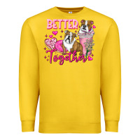 Lemon Be Mine Valentine Dog Premium Sweatshirt - CowhideDigitalArt