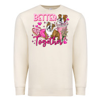 Sandshell Be Mine Valentine Dog Premium Sweatshirt - CowhideDigitalArt