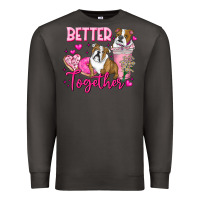 Smoke Be Mine Valentine Dog Premium Sweatshirt - CowhideDigitalArt