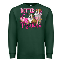 Sports Green Be Mine Valentine Dog Premium Sweatshirt - CowhideDigitalArt