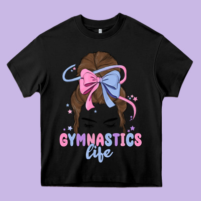 Gymnastics Life Heavy Core Tee Designed By Maliassmallbusiness