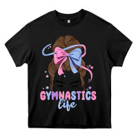 Black gymnastics life Heavy Core Tee - MaliasSmallBusiness