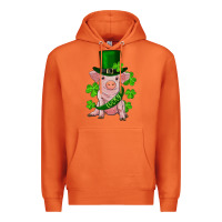 Carrot st. patrick's day lucky baby pig Premium Hoodie - RanaPortraitStore