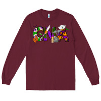 Burgundy Halloween CNA Certified Nursing Assistant Long Sleeve Tee - NancyCooperArtShop