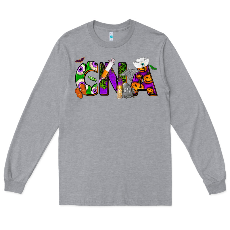 Halloween Cna Certified Nursing Assistant Long Sleeve Tee by NancyCooperArtShop | Teevron