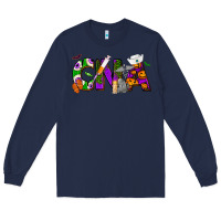 Navy Halloween CNA Certified Nursing Assistant Long Sleeve Tee - NancyCooperArtShop