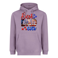 Lavender Best Dad Ever 4th of July Heavyweight Hoodie - LillyAllenDesigns