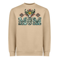 Mushroom Mom with Cow skull Mother's Day Heavyweight Sweatshirt - CowGirlArtShop