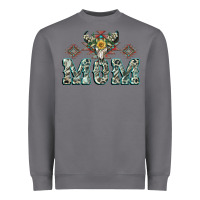 Storm Mom with Cow skull Mother's Day Heavyweight Sweatshirt - CowGirlArtShop