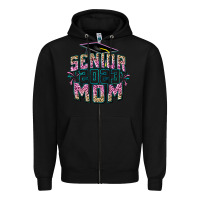 Black Senior 2023 mom Mother's Day Zipper Hoodie - FaDigitalArtStudio