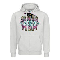 Dove Grey Senior 2023 mom Mother's Day Zipper Hoodie - FaDigitalArtStudio