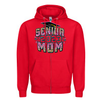 Red Senior 2023 mom Mother's Day Zipper Hoodie - FaDigitalArtStudio
