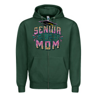 Sports Green Senior 2023 mom Mother's Day Zipper Hoodie - FaDigitalArtStudio