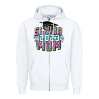 White Senior 2023 mom Mother's Day Zipper Hoodie - FaDigitalArtStudio