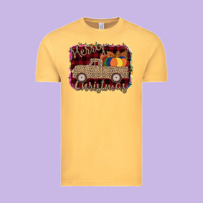Merry Christmas Truck Vintage Tee Designed By Bettercallsaul