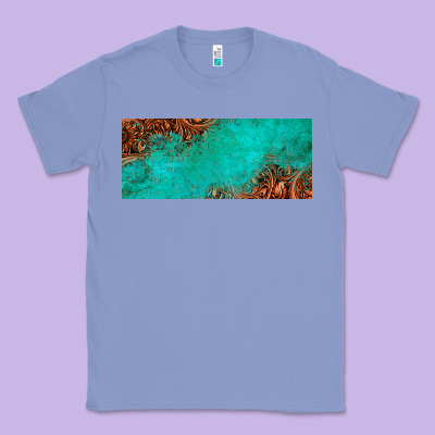 Tooled Leather Turquoise Glitter 11oz Mug Classic Tee Designed By Jasminsmagicworld