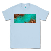 Dusty Blue tooled leather turquoise glitter 11oz mug Classic Tee - Jasminsmagicworld