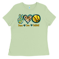 Matcha Peace Love Softball Ladies Tee - Jasminsmagicworld