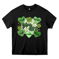 Black st. patrick's day positive affirmations Heavy Core Tee - MaliasSmallBusiness
