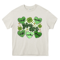 Cream st. patrick's day positive affirmations Heavy Core Tee - MaliasSmallBusiness