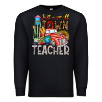Black Just a Small Town Teacher Premium Sweatshirt - CowhideDigitalArt