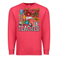 Cardinal Just a Small Town Teacher Premium Sweatshirt - CowhideDigitalArt