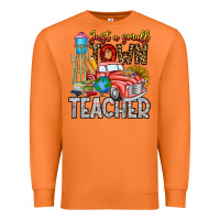 Carrot Just a Small Town Teacher Premium Sweatshirt - CowhideDigitalArt