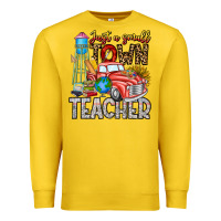 Lemon Just a Small Town Teacher Premium Sweatshirt - CowhideDigitalArt