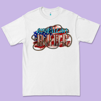 American Babe Premium Tee Designed By Nancycooperartshop