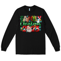 Black family christmas 2023 Long Sleeve Tee - texasbilliewilder