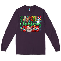 Plum family christmas 2023 Long Sleeve Tee - texasbilliewilder