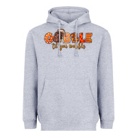 Heather Grey Fall Gobble Gobble Til You Wobble Heavyweight Hoodie - LillyAllenDesigns