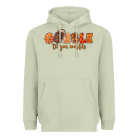 Matcha Fall Gobble Gobble Til You Wobble Heavyweight Hoodie - LillyAllenDesigns