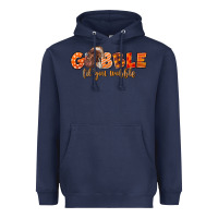 Navy Fall Gobble Gobble Til You Wobble Heavyweight Hoodie - LillyAllenDesigns