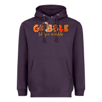 Plum Fall Gobble Gobble Til You Wobble Heavyweight Hoodie - LillyAllenDesigns
