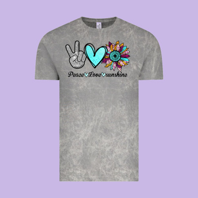 Peace Love Sunshine Vintage Tee Designed By Bettercallsaul