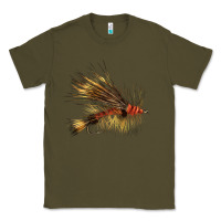 Army Green Fish Fly Classic Tee - LillyAllenDesigns