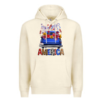 Sandshell Western Fourth Of July America Truck Premium Hoodie - FaDigitalArtStudio