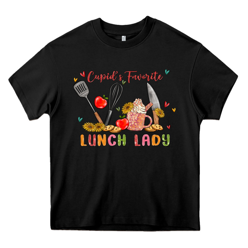 Cupids Favorite Lunch Lady Heavy Core Tee by MaliasSmallBusiness | Teevron