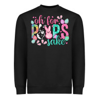 Black Oh for peeps sake cowhide Easter Day Heavyweight Sweatshirt - HowdyJamesFarm