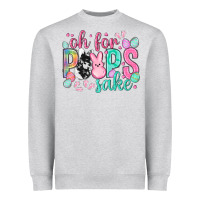 Heather Grey Oh for peeps sake cowhide Easter Day Heavyweight Sweatshirt - HowdyJamesFarm
