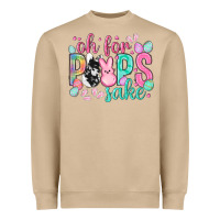 Mushroom Oh for peeps sake cowhide Easter Day Heavyweight Sweatshirt - HowdyJamesFarm