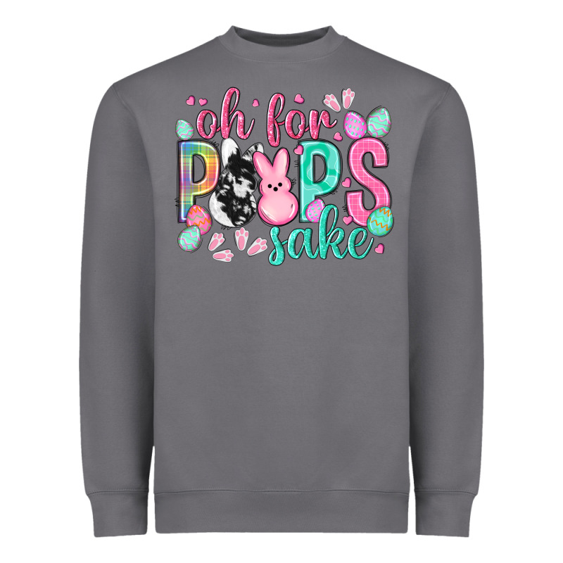 Oh For Peeps Sake Cowhide Easter Day Heavyweight Sweatshirt by HowdyJamesFarm | Teevron