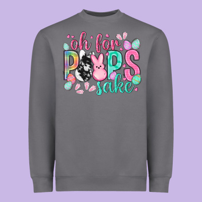 Oh For Peeps Sake Cowhide Easter Day Heavyweight Sweatshirt Designed By Howdyjamesfarm
