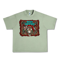 Merry Christmas Bull Skull Urban Heavy Tee | Teevron