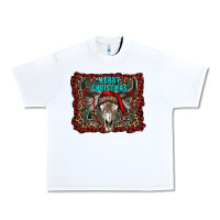 White merry christmas bull skull Urban Heavy Tee - RanaPortraitStore