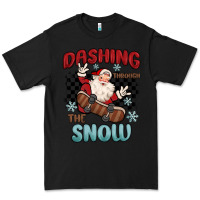 Black dashing through the snow Premium Tee - MaliasSmallBusiness