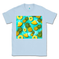 Dusty Blue blue pineapple Classic Tee - BarkalooDesign