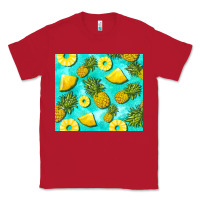 Red blue pineapple Classic Tee - BarkalooDesign